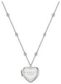 Radley Silver Plated Bobble Chain Heart Locket Necklace