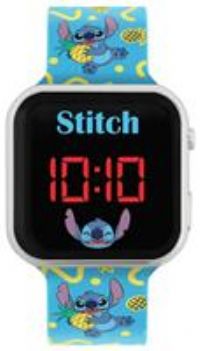 Disney Lilo and Stitch Character Print Strap LED Watch LAS4038