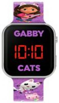 Disney Gabby's Dollhouse Purple Strap LED Watch