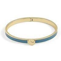 Radley Radley Ladies 18Ct Pale Gold Plated Green Infill Bangle