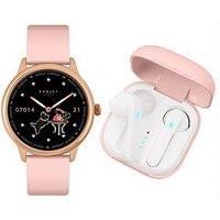 Radley Smart Pink Strap Calling Watch and Earbud Set