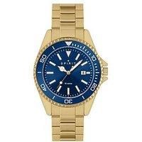 Spirit Gents Pale Polished Gold Stainless Steel Bracelet Watch