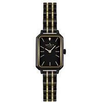 Spirit Ladies Polished Black Rectangle Bracelet Watch