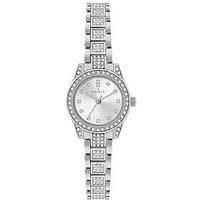Spirit Ladies Polished Pale Silver Crystal Bracelet Watch