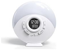 Spirit Digital LED Wakeup Light Alarm Clock - White