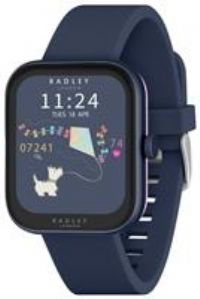 RADLEY Series 32 Smart Watch for Women with Bluetooth Call, Health Fitness Tracker, 1.80”, Heart Rate, Sleep tracking, Navy Silicone Strap, IP68 Waterproof