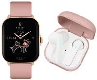 Radley Pink Strap Smart Watch and Earbud Set