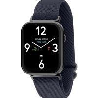 Reflex Active Blue Webbing Strap Calling Smart Watch
