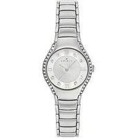 Spirit Ladies Silver Plated Stone Set Mother of Pearl 3-Link Bracelet Analogue Quartz Watch