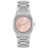 Spirit Womens Pink Dial Stainless Steel Bracelet Analogue Quartz Watch
