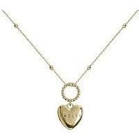 Radley 18Ct Gold Plated Hanging Heart Pendant Necklace