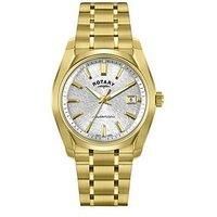 Rotary Men'S Lumen Gold Plated Stainless Steel Bracelet Watch