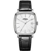 Gents Rotary Stainless Steel Cushion Shape Watch RRP £169.00 Our Price £134.95