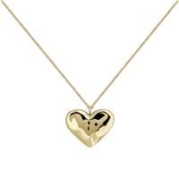 Radley 18ct Gold Plated Hammered Heart Pendant Necklace