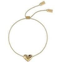 Radley 18Ct Gold Plated Hammered Heart Friendship Bracelet