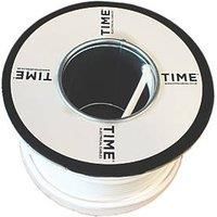 Time 2182Y White 2-Core 0.75mm Flexible Cable 50m Drum (31033)