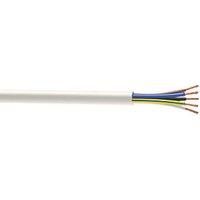 Time 3095Y White 5-Core 0.75mm Heat Resistant Cable 50m Drum (20292)