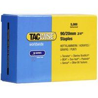 Tacwise 0307 90/20 mm Narrow Crown Staples - Box of 5,000