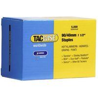 Tacwise 0311 90/40 mm Narrow Crown Staples-Box of 5,000, Silver