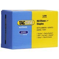Tacwise 90/25mm Narrow Crown Staples (Box of 5000)