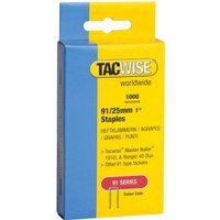 Tacwise Type 91/25mm Staples for Staple Gun (1000)