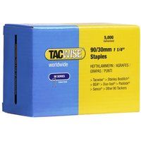 Tacwise 309 90/30mm Narrow Crown Staples for Staple Gun (Box of 5000)