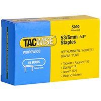 Tacwise Type 53 Series Staples For Staple Gun 4mm - 16mm - Various Pack Sizes