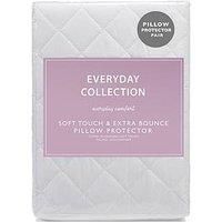 Everyday Collection Soft Touch & Extra Bounce Pillow Protector Pair