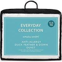 Everyday Collection AntiAllergy Duck Feather And Down 13.5 Tog Duvet