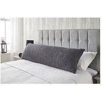 Downland Bedding Huggleland Long Body Bolster Super Soft and Supportive Multi-Use Bolster Body Pillow Good for Pregnancy and Maternity (Cream)