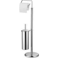 Premier Housewares Brush Holder Freestanding Toilet Roll Holder Coloured Chrome Toilet Roll Holders Free Standing Toilet Brushes and Holders Sets