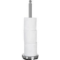 Toilet Paper Roll Chrome Holder Organiser With Storage NEW