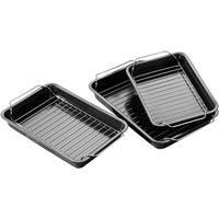Premier Housewares Roasting Trays with Rack - Set of 3