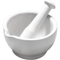 Premier Housewares Mortar and Pestle - 8 x 14 x 14 cm, White
