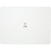 Premier Housewares 1203649 Charm Placemats - Set of 4, White, H2 x W29 x D22cm