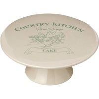 Premier Housewares Kitchen Cake Stand Cream Cake Stands Dolomite Cake Holder Cupcake Stand Cake Stands for Afternoon Tea Cake Plate 11x25x25 cm