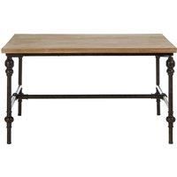 Premier Housewares Coffee Table For Living Room Natural Wood Garden Coffee Table Square Coffee Table Black Coffee Table Small Coffee Table 45x85x85