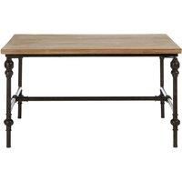 Premier Housewares Coffee Table For Living Room Natural Wood Garden Coffee Table Square Coffee Table Black Coffee Table Small Coffee Table 45x85x85