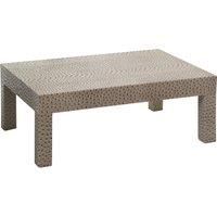 Premier Housewares Ostrich Leather Effect Coffee Table, Wood - Natural