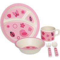 Eden 5-Piece Kids Cutlery Dinner Sets Pirate Space Elephant Birds Children Plate