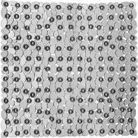 Orsina Pebble Square Bath Mat in Grey