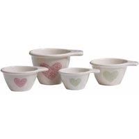 Premier Housewares Dolomite Measuring Cups for Baking Ceramic Measuring Cups Baking 250 ML Measuring Cup Measure Cooking Measuring Cups Set of 4