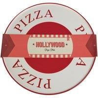 Premier Housewares Pizza Plate Pizza Serving Plate Large Pizza Plate Pizza Plates Red Cream White Colour Premier Houseware 1hx32wx 32d
