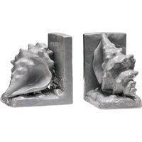 Interiors By Premier Conch Grey Dolomite Bookends Set Of 2 - RRP £31.99