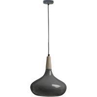 Interiors by Premier - Mild Steel and Grey Pendant Light - Nordic style