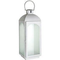 Premier Housewares Complements Large Lantern - White Wash