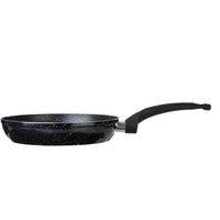 Premier Housewares Stoneflam Frying Pan, Non-Stick Aluminium, Glass Lid - 24cm