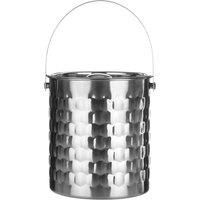 Premier Housewares 507554 Honey Bee Ice Bucket, Stainless Steel - Silver , 16 x 16 x 17 cm