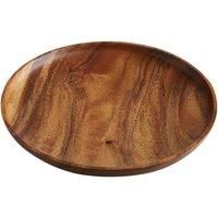 Premier Housewares Plate, Acacia Wood, Brown, 3 x 31 x 31 cm