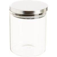 Freska 700ml Round Cylinder Tall Glass Storage Jar Pasta Rice Flour Container